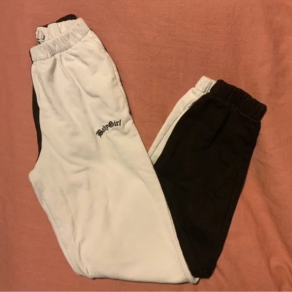 Adika Black/White Sweatpants - Picture 2 of 4